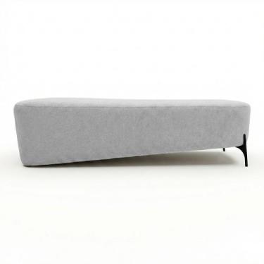 Imagem de Puff Recamier Decorativo Orgânico Lavie 140cm Premium Chenille Bouclê 