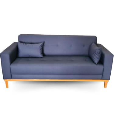 Imagem de Sofá Gianni Tecido Acquablock Impermeável Pé Base Madeira 200cm - 4R E