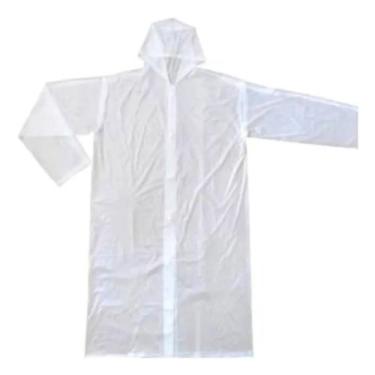 Imagem de Capa Chuva Transparente Impermeável Pvc Laminado G C/ Capuz - Brascamp