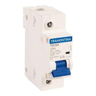 Imagem de Disjuntor Unipolar 125A Din TDJ10-1C125 Curva C 10kA 58011146 Tramonti