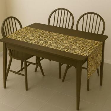 Imagem de Trilho De Mesa Metalizado Dourado Mod406 Rolo 0,50x20m Vinil PVC - Pla
