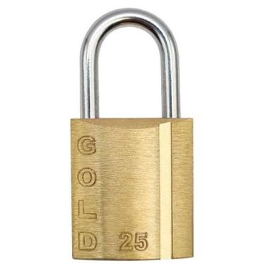 Imagem de Cadeado Latão 25mm - Gcc2n0002 - Gold Cadeado Latao 25mm - Gcc2n0002 -