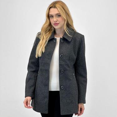 Imagem de Casaco Facinelli Médio com Botão Feminino-Feminino