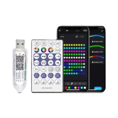 Imagem de Luzes De Cordão LED Inteligentes Bluetooth Que Mudam De Cor, Controle 