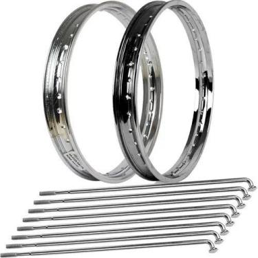 Imagem de Par Folha Aro Dianteiro Traseiro Falcon Nx4 400 Raio 4mm - Tork