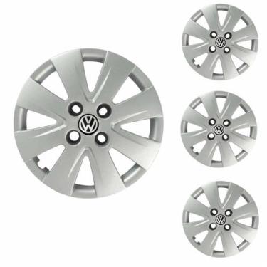 Imagem de Jogo Calota Aro 14 Gol Voyage Saveiro G5 2009 à 2012 Volkswagen + Embl