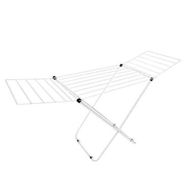 Imagem de Varal De Chão Inox Reforçado Secalux Com Abas Dobrável Portátil Grande