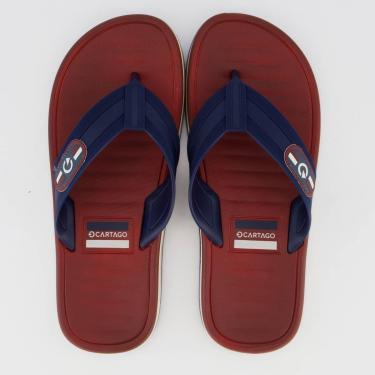 Imagem de Chinelo Cartago Paris II Grena e Marinho-Masculino