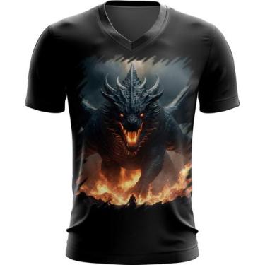 Imagem de Camiseta Gola V Leviathan Infernal Fogo 4, M