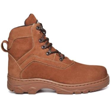 Imagem de Bota Militar Coturno Masculino Couro Alta Durabilidade Estilo Operacio
