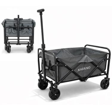 Imagem de Carrinho Acampamento Praia Dobrável Multifuncional 120kg Portátil Arti