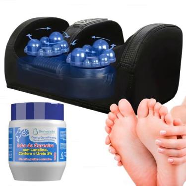 Imagem de Massageador Pés Elétrico Bivolt Foot Massager Aquecimento Compressão e