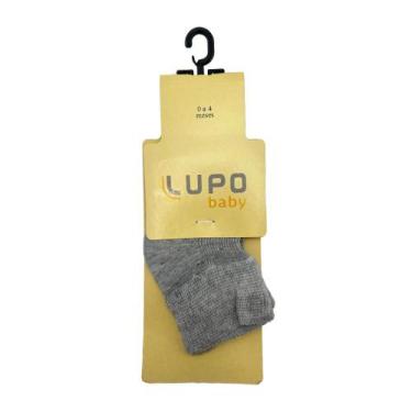 Imagem de Meia lupo recem nascido cano curto ref:2002 menino - LUPO KIDS, Cinza,