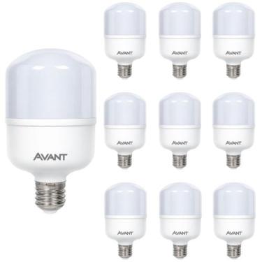 Imagem de Kit 10 Lâmpada Bulbo Led Branco Frio 6500K 20W Bivolt Avant