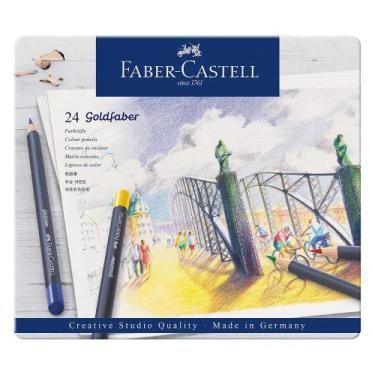 Imagem de Lápis de Cor Permanente Faber Castell Goldfaber 24 Cores - FABER CASTE