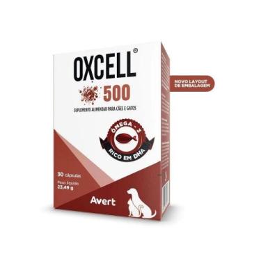 Imagem de Suplemento Oxcell 500 com 30 Capsulas para Cães e Gatos - Avert