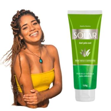 Imagem de Gel Pós Sol Aloe Vera e Camomila RAINHA SOLAR Abelha Rainha 120gr REF 
