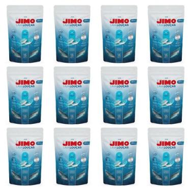 Imagem de Kit 12 Jimo Lava Louça Hidrossolúvel Máquina Lavar Louça