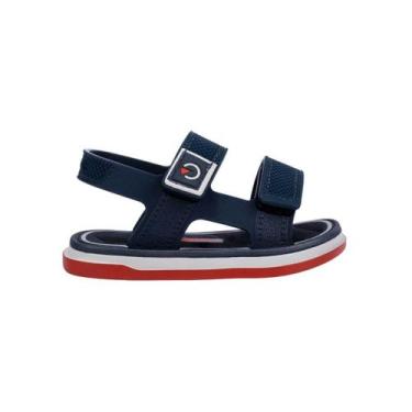 Imagem de Sandália Infantil Menino Grendene Cartago 12235 Mini Ii Baby, Cinza, A