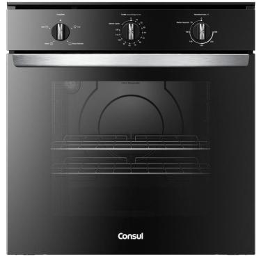 Imagem de Forno de embutir elétrico Consul 84L preto com Timer Autodesligamento e Grill COB84BE -...