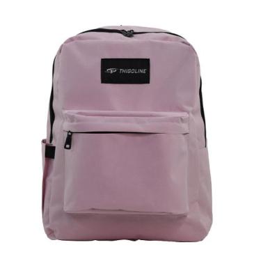 Imagem de Mochila Feminina Básica em Poliéster Mescla - M-133 - Rosa - Thigoline
