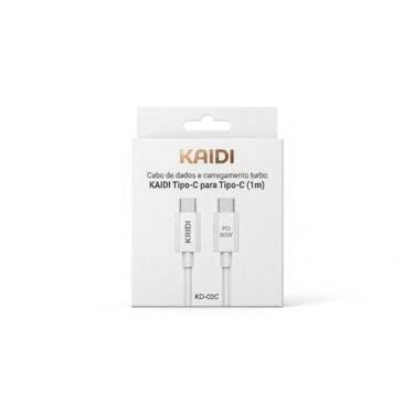 Imagem de Cabo Carregador Rápido Tipo C para Tipo C 60W 1M KRIDI Turbo Dados Ref