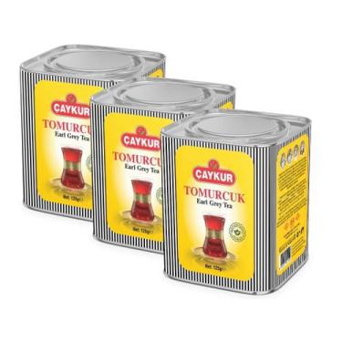Imagem de Chá ÇAYKUR Tomurcuk Earl Grey a Granel 375 g (3 pacotes de 125 g)