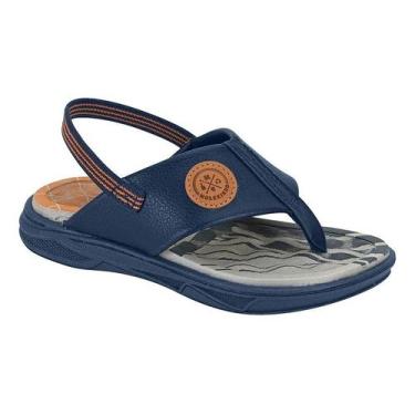 Imagem de Chinelo Infantil Molekinho Com Elastico Bebe 2140.709, Azul, Marinho, 
