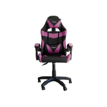 Imagem de Cadeira gamer pop conforto escritório reclinável roxa