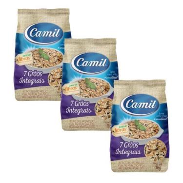 Imagem de Arroz 7 Grãos Integrais Cereais Camil 1kg - 3 unidades