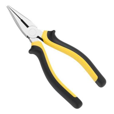 Imagem de Alicate Bico Meia Cana Ômega 6 Polegadas Aço Ponta Fina Ergonômico - 0
