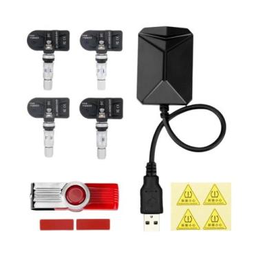 Imagem de Sistema De Monitoramento De Pressão De Pneus TPMS Para Carros Android 