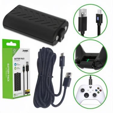 Imagem de Bateria 1200mAh + Cabo Carregador USB Tipo C Compatível com Controle J