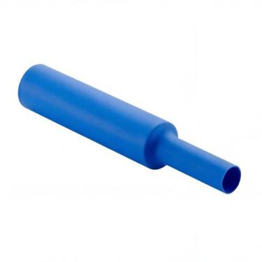 Imagem de Termo Retrátil Tubo 6mm Azul Isolamento Elétrico 2:1 Parede Simples se