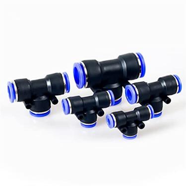 Imagem de 100 pcs / 50 pcs lote EDUCAÇAO FISICA Conexões pneumáticas ajustáveis ​ T tipo 3- Way para 4mm 6mm 8mm 10mm Tubo Quick Conector Slip Lock YYDFPIIA (Specification : 6mm(100pcs))