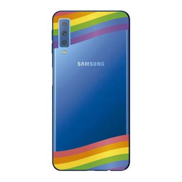 Imagem de Capa Case Capinha Samsung Galaxy A7 2018 Arco Iris Faixas - Showcase