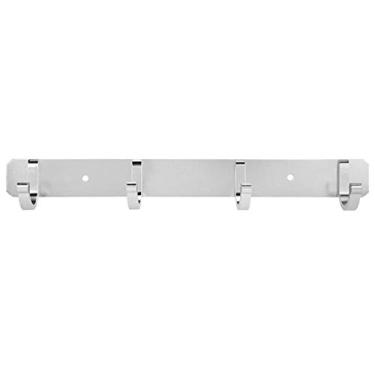 Imagem de Suporte de toalha, ganchos múltiplos Gancho de parede em liga de alumínio de fácil limpeza para casa(4 ganchos)