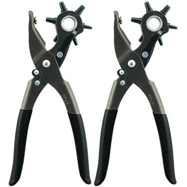 Imagem de General Tools Ferramenta de perfuração de couro com 72 furos, 1,6 cm a 1,9 cm (5/64 a 3/16 polegadas), pacote com 2