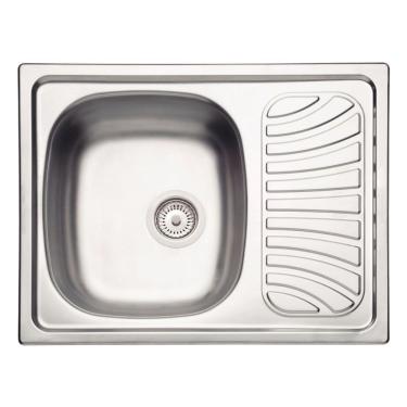 Imagem de Cuba de Sobrepor Tramontina Alpha 34 R em Aço Inox Pré-polido 62 x 50 cm com Válvula
