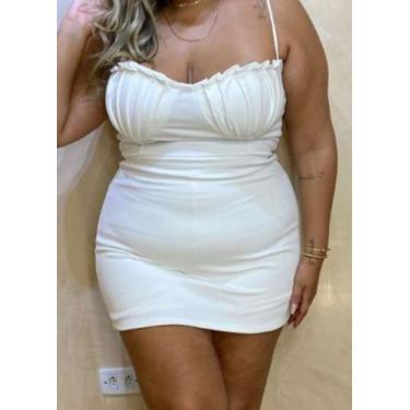 Imagem de Vestido Plus Size Branco - Vira E Revira