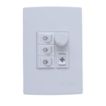 Imagem de Interruptor De Ventilador De Teto Com 3 Lampadas Dimmer Interruptor Ventilador Qualitronix QV373 Interruptor Dimmer