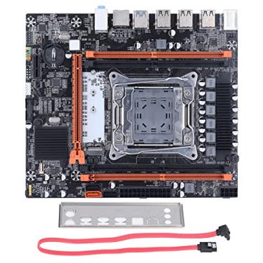 Imagem de Placa-mãe DDR4, placa mãe X99H 4 DDR4 LGA2011, suporte de 3 pinos para CPU V3 V4 USB3.0 SATA Port PC placa mãe para desktop