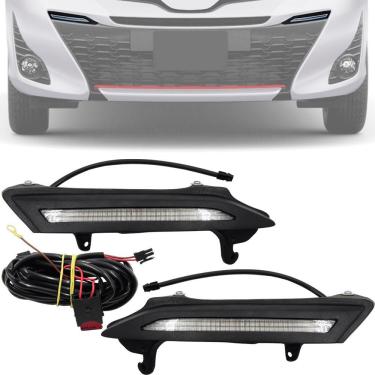 Imagem de Kit LED DRL Daylight Yaris Hatch e Sedan - Luz Diurna