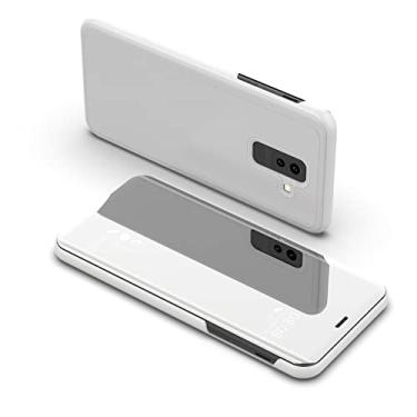 Imagem de Capa de espelho inteligente para Samsung Galaxy Note 9 8 10 20 S21 S20 FE S8 S9 S10 Plus S10e S7 Edge M21 M12 M31 Ultra Cover Coque, Prata, para Samsung M12