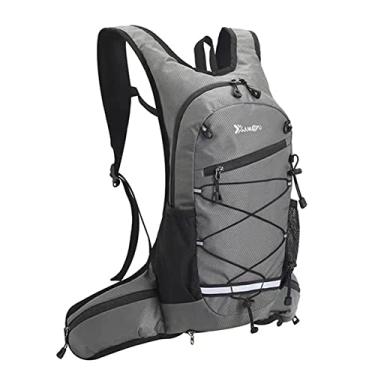 Imagem de Mochila de esportes ao ar livre, mochila de hidratação de ciclismo, mochila impermeável para caminhadas cross-country JUNleTU-2033 (Cinza)