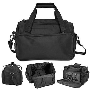 Imagem de Zetiling Bolsa de cabeleireiro, bolsa de salão de beleza de grande capacidade, organizador portátil de cabeleireiro, bolsa de ferramentas de cabelo com suporte de tesoura, bolsa de viagem, ferramentas