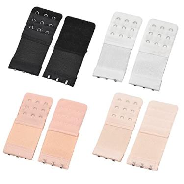 Imagem de Qudai 8 peças extensores de sutiã alças de extensão de sutiã ganchos 3 ganchos design portátil BD