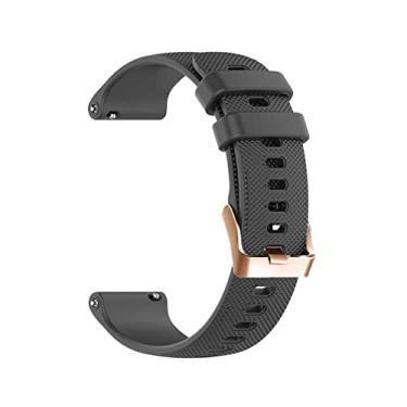 Imagem de TTUCFA Pulseira de relógio de 20mm para Samsung Galaxy Watch 4 Classic 46 42mm Smartwatch Silicone Sport Pulseira Active 2/3 41 Watch4 44 40mm Pulseira (Cor: Preto carvão, Tamanho: Active2 40 44)