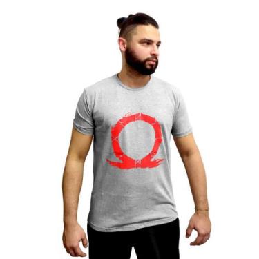 Imagem de Camiseta God Of War Omega Playstation Licenciada Cinza - Mn Tecidos