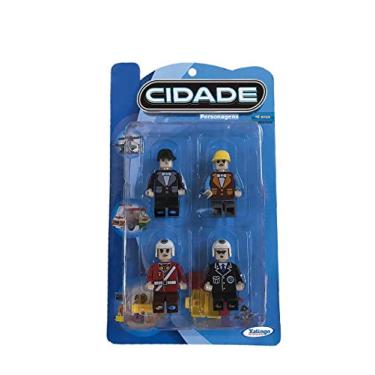 Imagem de Blocos de Montar Cidade Personagens 4 unidades Xalingo